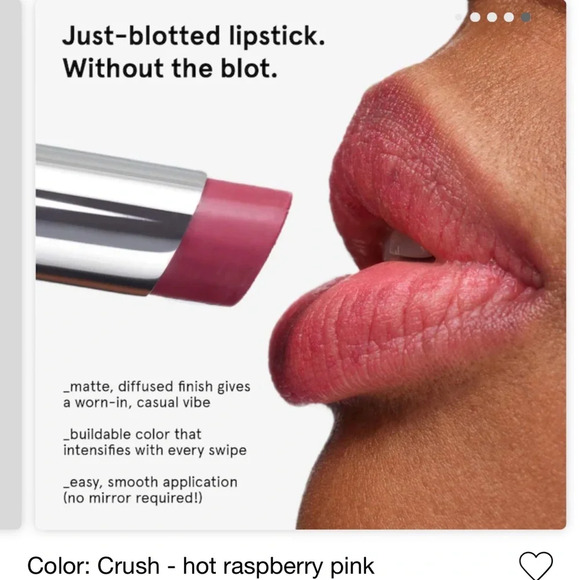 BNIB! Glossier Generation G Lipstick in Crush (Hot Raspberry Pink) - Picture 3 of 13